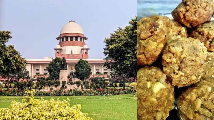 supreme court dismisses petition in tirumala laddu issue